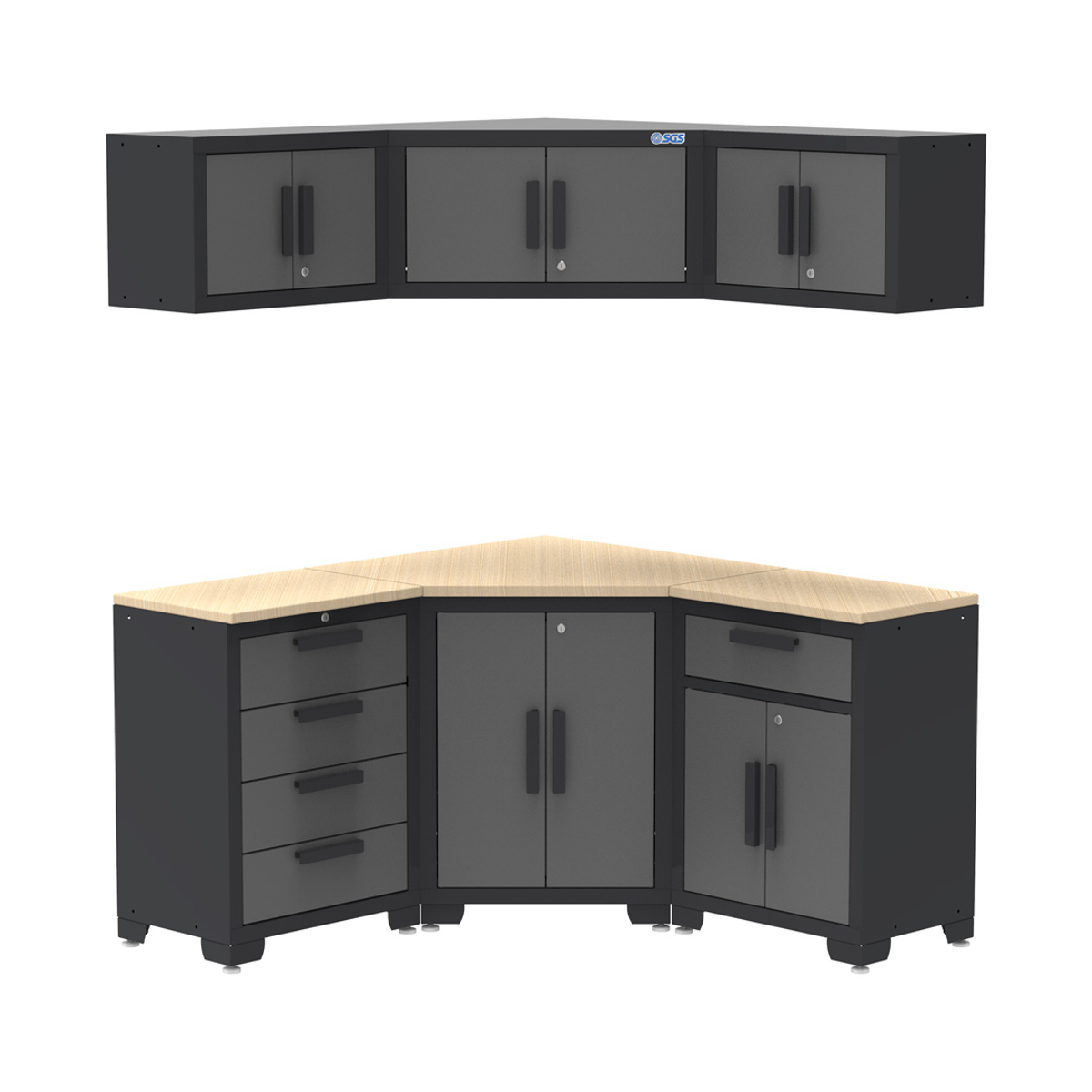 SGS 15pc Garage Storage System Bundle